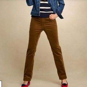 Talbots Corduroy Straight Leg Polished Elevated Neutral Soft Tan Pants [size 16]